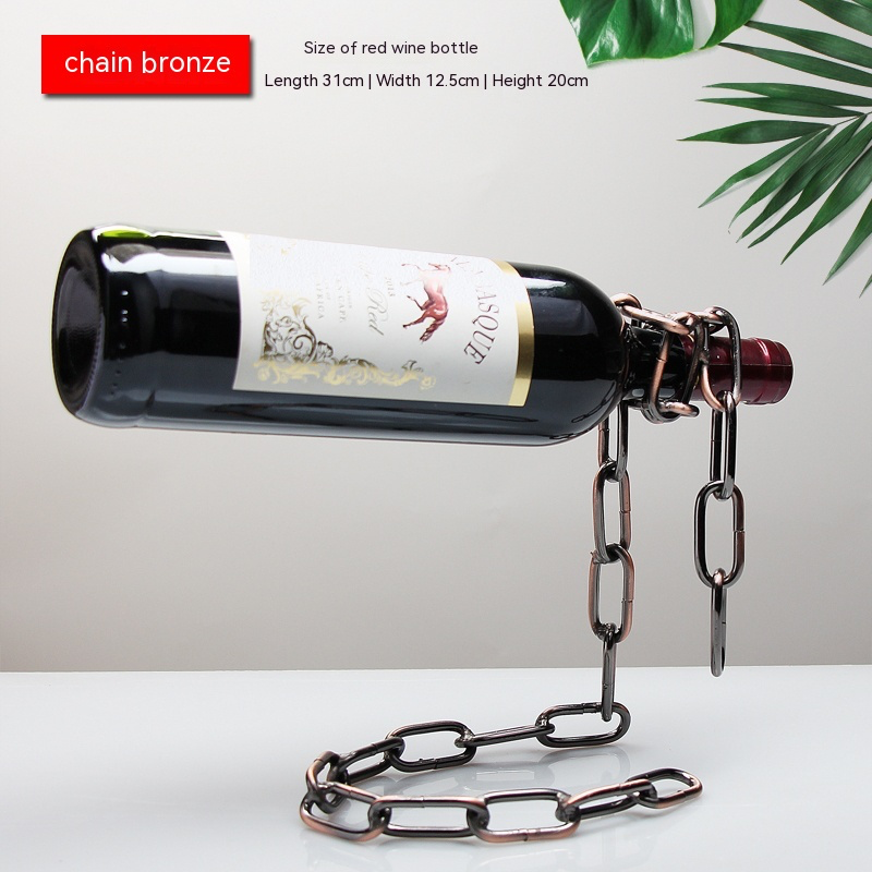 Chain Wine Rack Steel Wire Wine Rack Ornaments