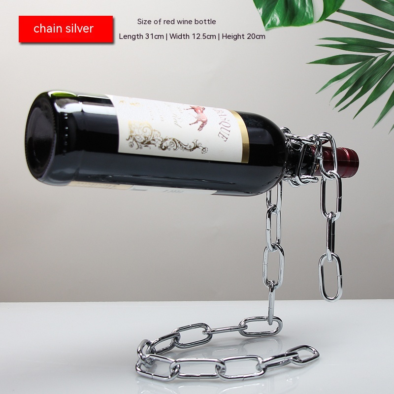 Chain Wine Rack Steel Wire Wine Rack Ornaments